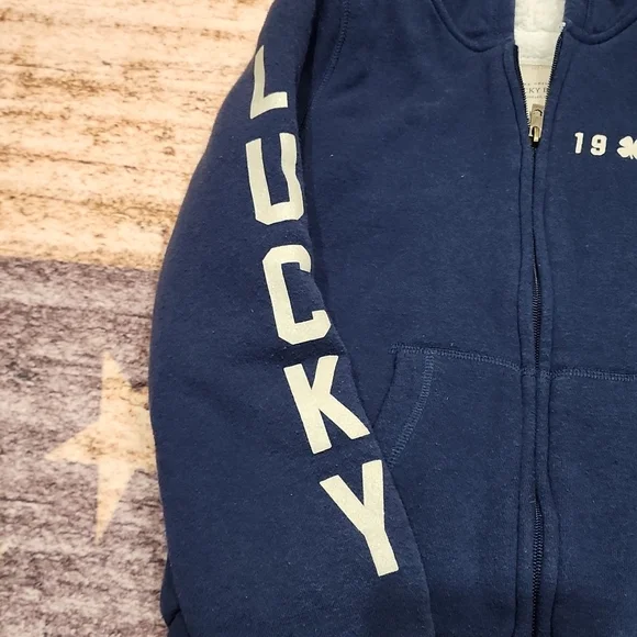 Lucky fleece zipper up sweatshirt - Picture 4 of 7
